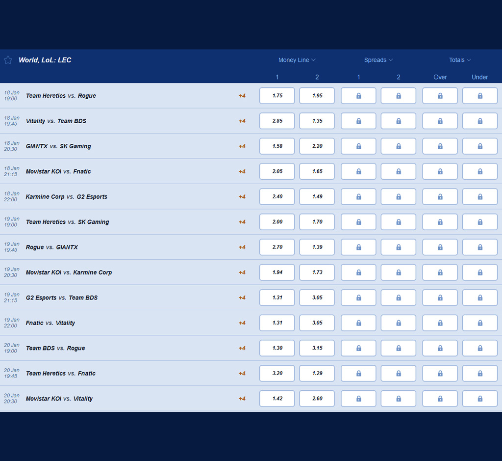 Sport virtuali di BassBet per PC